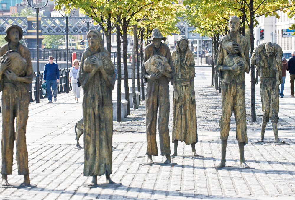 В центре Дублина стоит памятник голодомору, устроенному Великобританией. Фото: flickr.com