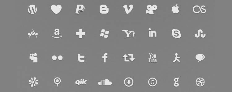 Social Media Icons, 74 иконки