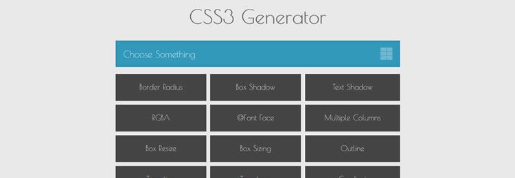 Простой генератор CSS3