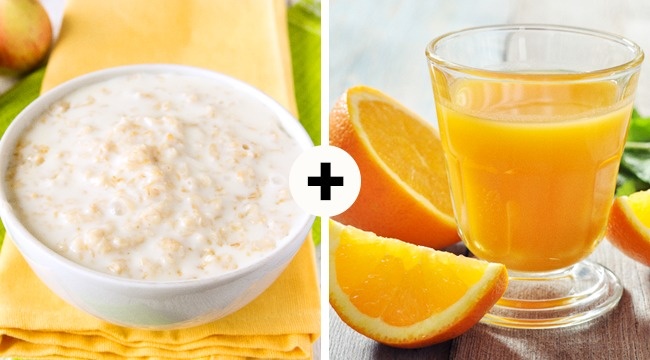 Овсянка и апельсиновый сок — отличные источники фенолов