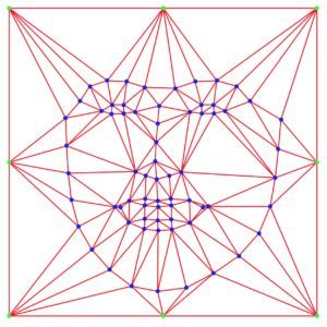 Рисунок 6 — Вычисление триангуляции Делоне для усредненных контрольных точек