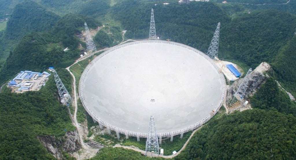 Китай завершил сооружение самого большого в мире радиотелескопа для поиска внеземной жизни