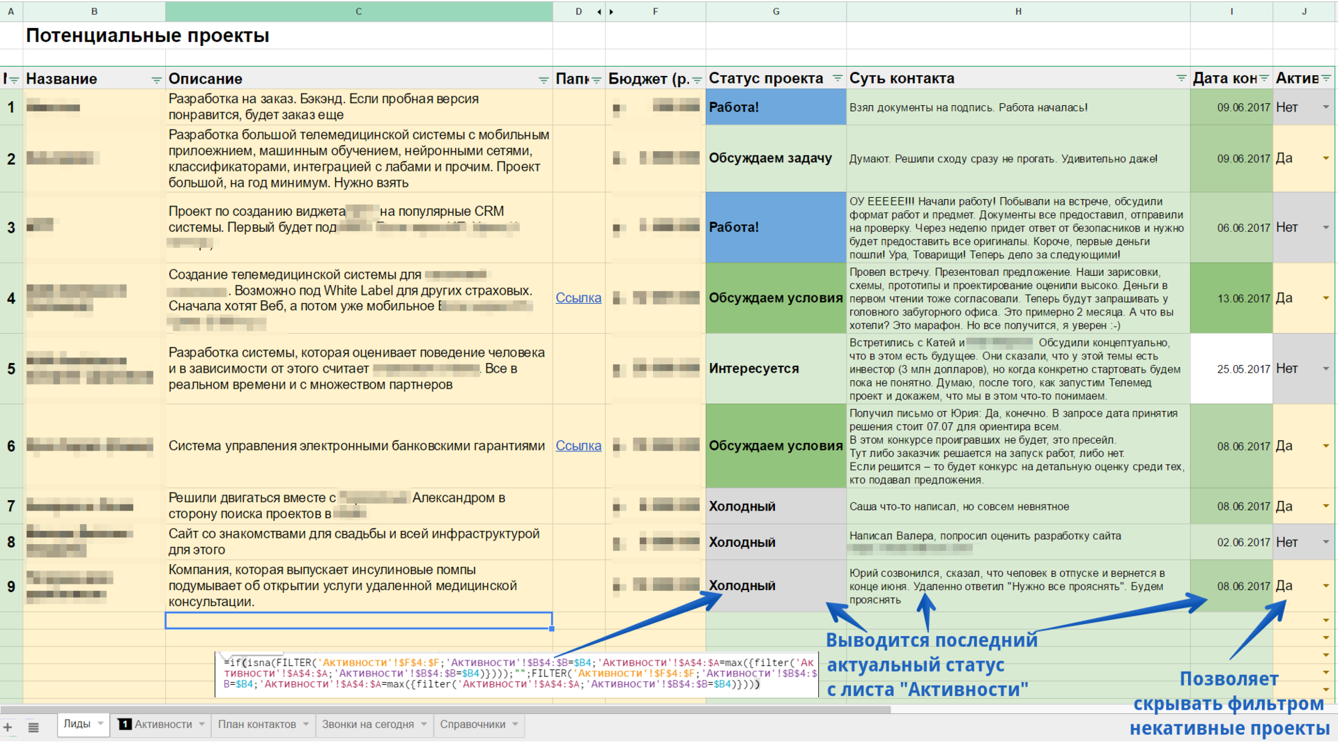 Статус проекта. База клиентов в Google таблицах. CRM Google таблицы. Таблица статус проекта. СРМ система в гугл таблицах.